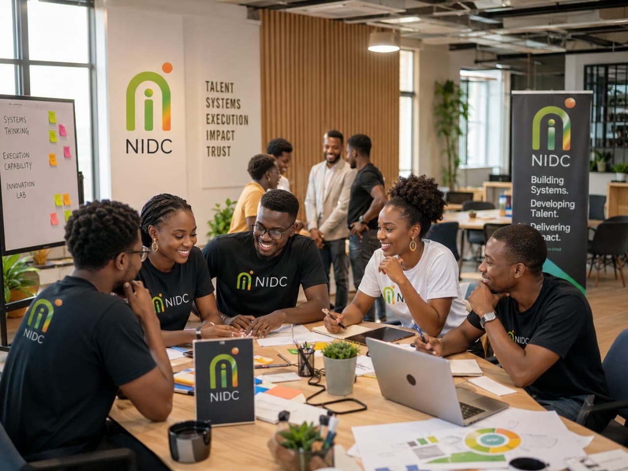 NIDC talents and mentors collaborating